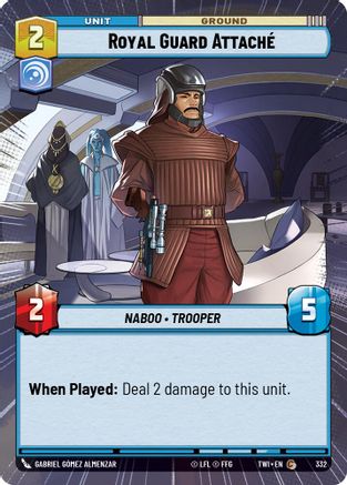 Royal Guard Attache (Hyperspace) (332) - Twilight of the Republic Foil