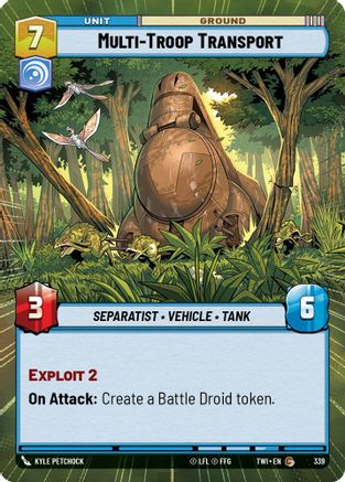 Multi-Troop Transport (Hyperspace) (339) - Twilight of the Republic Foil