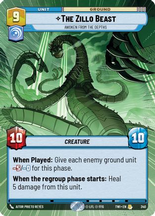 The Zillo Beast - Awoken From The Depths (Hyperspace) (340) - Twilight of the Republic Foil