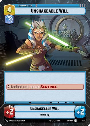 Unshakeable Will (Hyperspace) (344) - Twilight of the Republic Foil