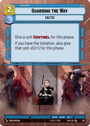 Guarding the Way (Hyperspace) (347) - Twilight of the Republic Foil