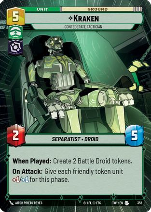 Kraken - Confederate Tactician (Hyperspace) (356) - Twilight of the Republic Foil