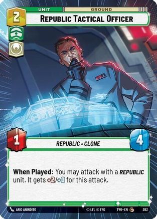 Republic Tactical Officer (Hyperspace) (363) - Twilight of the Republic Foil