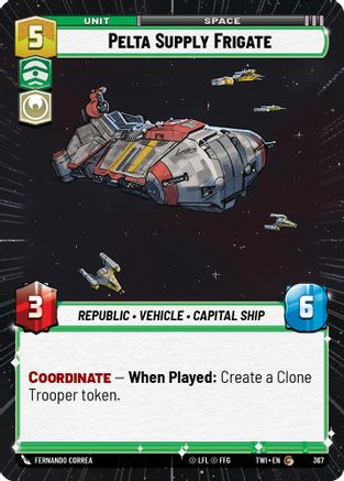 Pelta Supply Frigate (Hyperspace) (367) - Twilight of the Republic