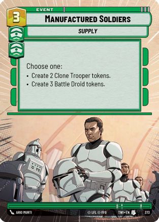 Manufactured Soldiers (Hyperspace) (373) - Twilight of the Republic Foil