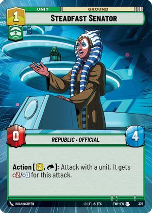 Steadfast Senator (Hyperspace) (376) - Twilight of the Republic Foil