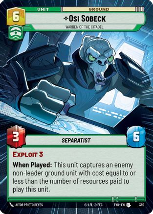 Osi Sobeck - Warden of the Citadel (Hyperspace) (385) - Twilight of the Republic
