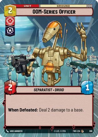 OOM-Series Officer (Hyperspace) (399) - Twilight of the Republic Foil