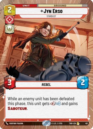 Jyn Erso - Stardust (Hyperspace) (411) - Twilight of the Republic Foil