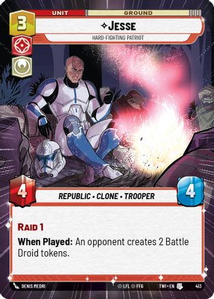 Jesse - Hard-Fighting Patriot (Hyperspace) (413) - Twilight of the Republic