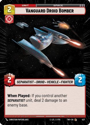 Vanguard Droid Bomber (Hyperspace) (427) - Twilight of the Republic Foil