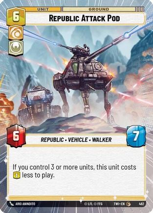 Republic Attack Pod (Hyperspace) (462) - Twilight of the Republic Foil