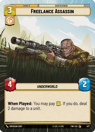 Freelance Assassin (Hyperspace) (477) - Twilight of the Republic Foil