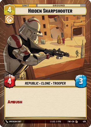 Hidden Sharpshooter (Hyperspace) (479) - Twilight of the Republic Foil