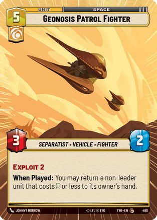 Geonosis Patrol Fighter (Hyperspace) (480) - Twilight of the Republic Foil