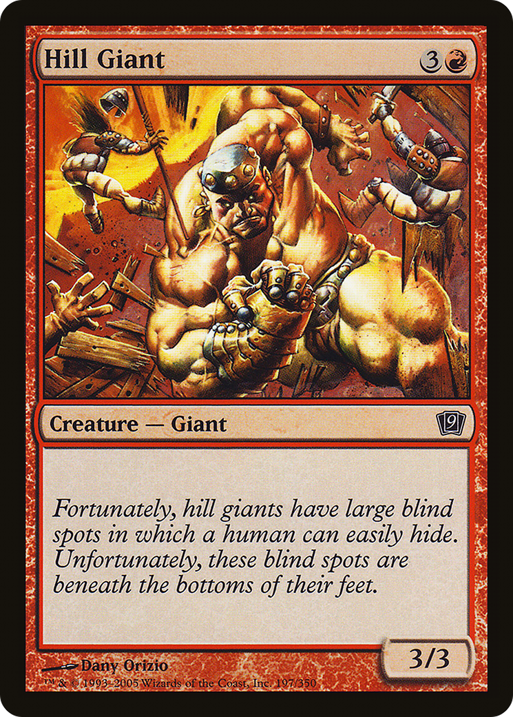 Hill Giant (9ED-197) - 9th Edition Foil