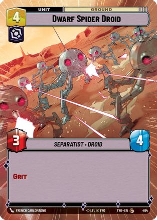 Dwarf Spider Droid (Hyperspace) (494) - Twilight of the Republic Foil
