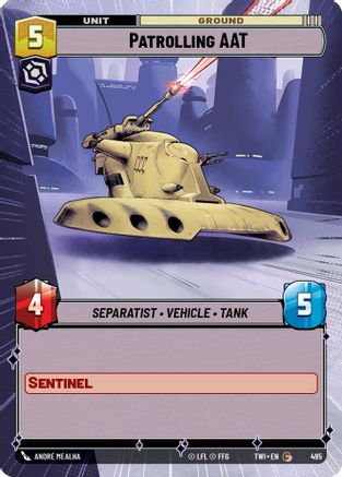 Patrolling AAT (Hyperspace) (495) - Twilight of the Republic Foil