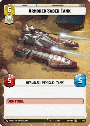 Armored Saber Tank (Hyperspace) (506) - Twilight of the Republic Foil