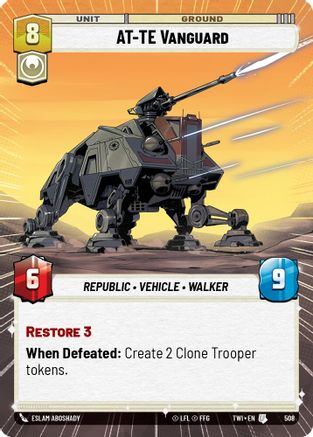 AT-TE Vanguard (Hyperspace) (508) - Twilight of the Republic Foil