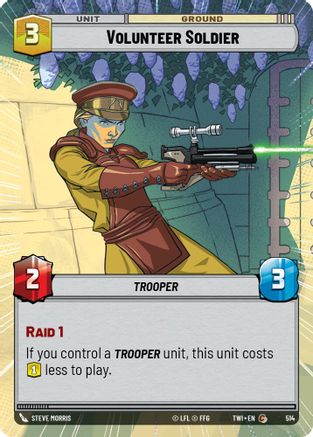 Volunteer Soldier (Hyperspace) (514) - Twilight of the Republic Foil