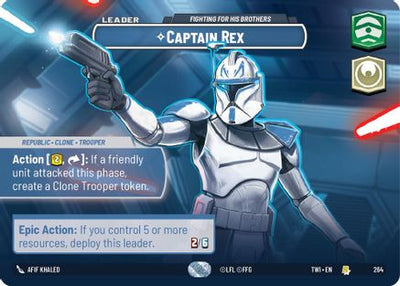 Captain Rex - Fighting For His Brothers (Showcase) (264) - Twilight of the Republic Foil