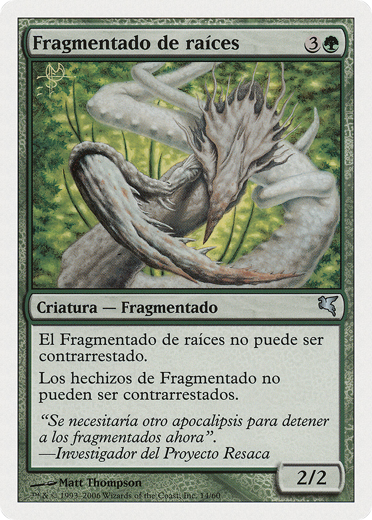 Root Sliver (Spanish) - "Fragmentado de raíces" (PSAL-D14) - Salvat 2005
