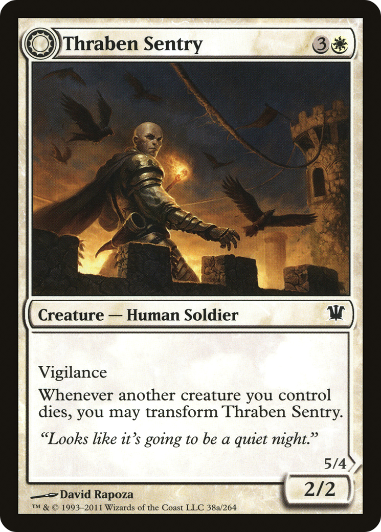 Thraben Sentry (ISD-038) - Innistrad: (Double Faced Transform) Foil