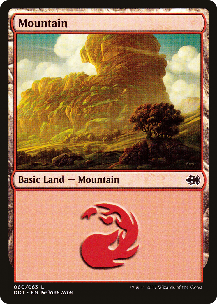 Mountain (60) (DDT-060) - Duel Decks: Merfolk vs. Goblins