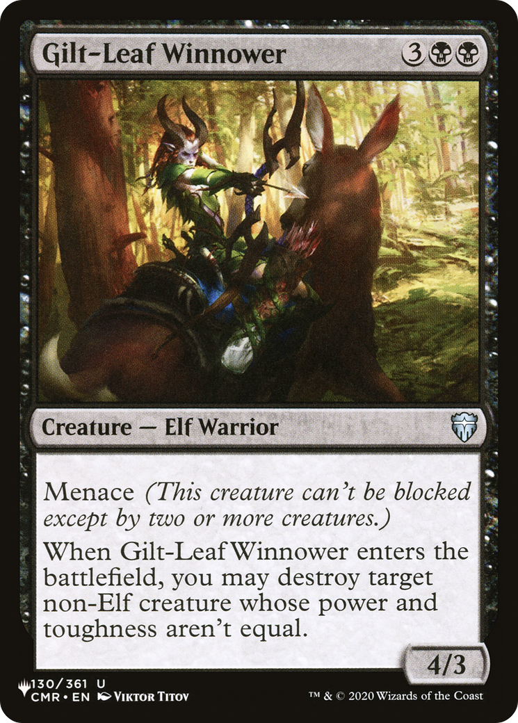Gilt-Leaf Winnower (LIST-130/361) - The List