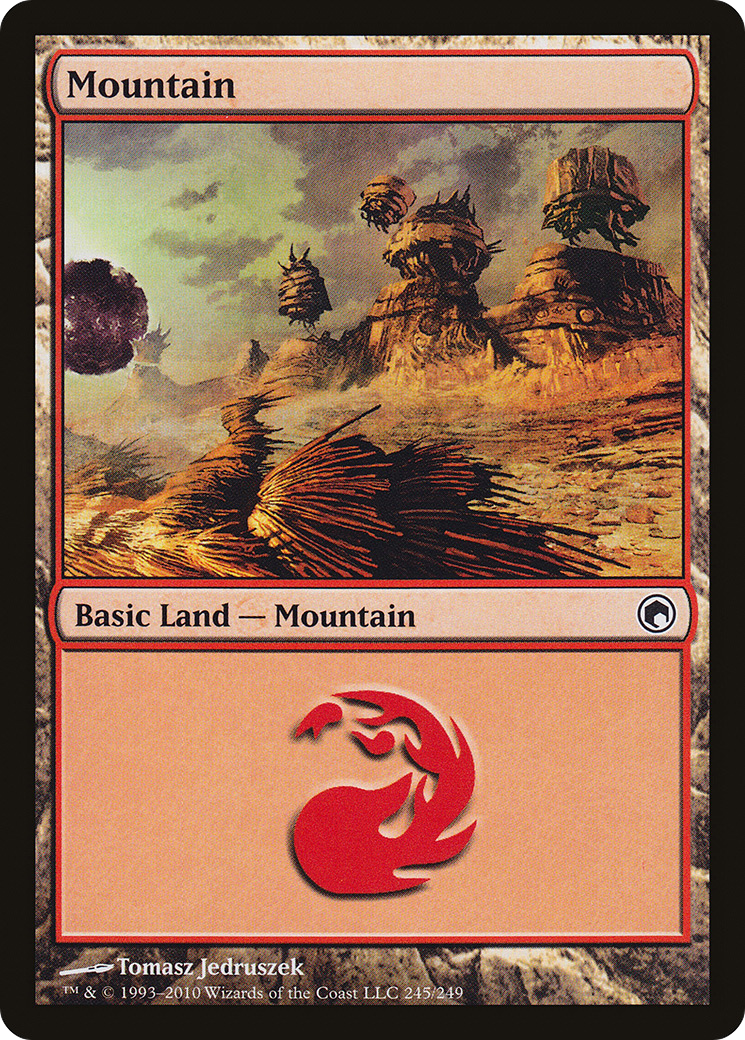 Mountain (245) (SOM-245) - Scars of Mirrodin Foil