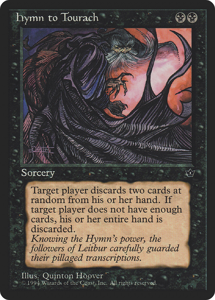 Hymn to Tourach (Cloak) (FEM-) - Fallen Empires
