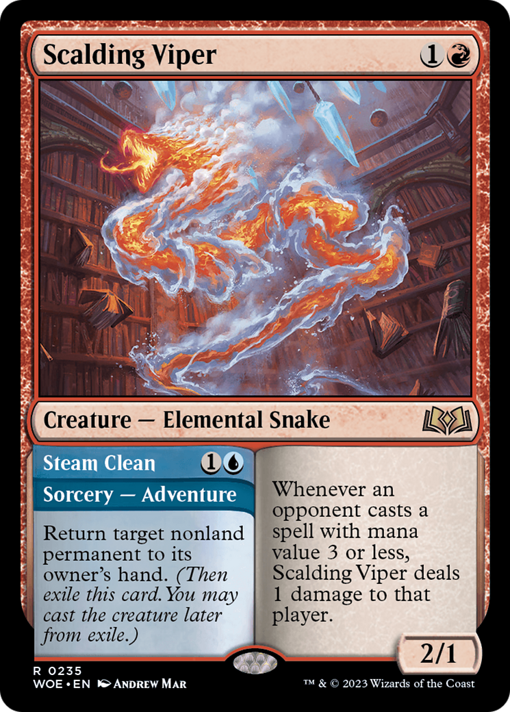 Scalding Viper (WOE-235) - Wilds of Eldraine Foil