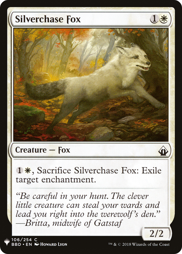 Silverchase Fox (LIST-106) - The List
