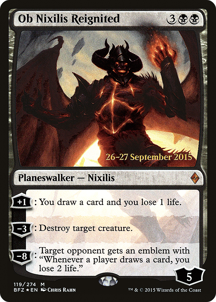 Ob Nixilis Reignited (PRE-119) - Battle for Zendikar Promos Foil