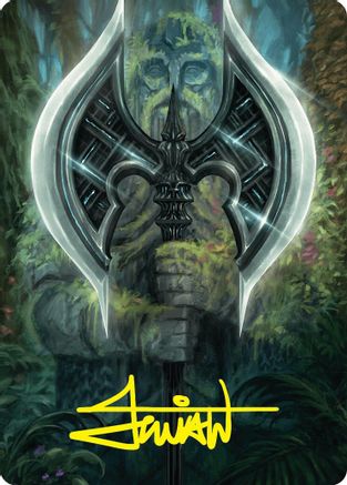 Leyline Axe Art Card (49/54) (Gold-Stamped Signature) (ASFDN-049) - Art Series: Foundations