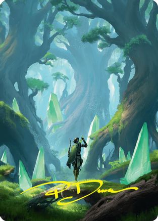 Forest Art Card (25/54) (Gold-Stamped Signature) (ASFDN-025) - Art Series: Foundations