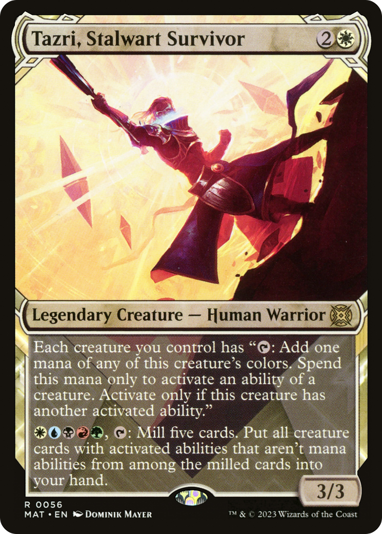 Tazri, Stalwart Survivor (Showcase) (MAT-056) - March of the Machine: The Aftermath: (Showcase)