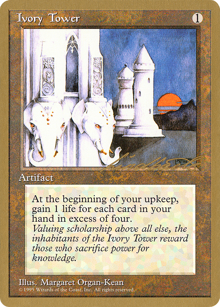 Ivory Tower - 1996 Leon Lindback (4ED) (WCD-) - Pro Tour Collector Set