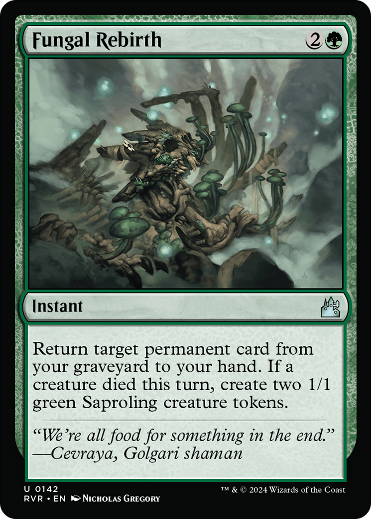 Fungal Rebirth (RVR-142) - Ravnica Remastered Foil