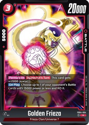 Golden Frieza (FB04-004) - Ultra Limit Holofoil