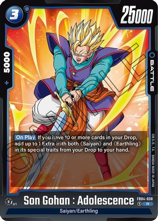 Son Gohan : Adolescence - FB04-038 (FB04-038) - Ultra Limit Holofoil
