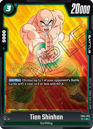 Tien Shinhan - FB04-063 (FB04-063) - Ultra Limit Release Event Cards