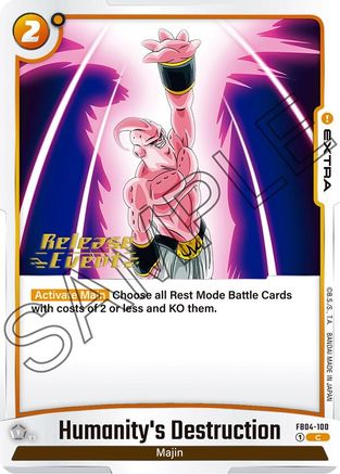 Humanity's Destruction (FB04-100) - Ultra Limit Release Event Cards