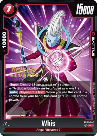 Whis (FB04-002) - Ultra Limit Release Event Cards