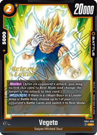 Vegeta - FB04-088 (FB04-088) - Ultra Limit Release Event Cards