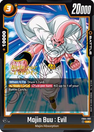 Majin Buu : Evil - FB04-092 (FB04-092) - Ultra Limit Release Event Cards