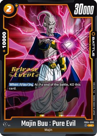 Majin Buu : Pure Evil (FB04-096) - Ultra Limit Release Event Cards