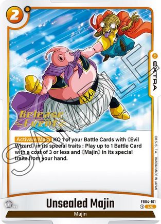 Unsealed Majin (FB04-101) - Ultra Limit Release Event Cards
