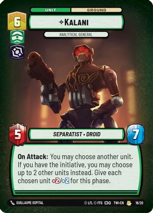Kalani - Analytical General (16/20) - Twilight of the Republic Weekly Play Promos Foil